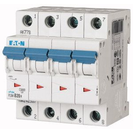 242636 EATON PLSM-D20/4-MW Leitungsschutzschalter 20A 10kA 4-polig Produktbild front M