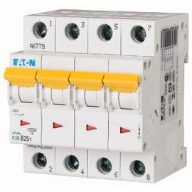 242637 EATON PLSM-D25/4-MW Leitungsschutzschalter 25A 10kA 4-polig Produktbild front M