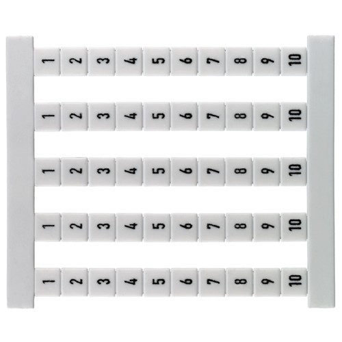 0460660001 WEIDMÜLLER DEK 5 FSZ 1-10 Klemmenmarkierung Produktbild Front View L