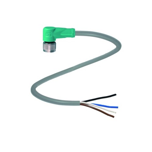 033808 PEPPERL+FUCHS Kabeldose M12 4pol. PUR-KAbel 5m 4x0,34mm² Produktbild Front View L