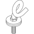 230.03.01 Pollmann Ringschraube für Knotenketten 2 Muttern/2 Unterlegscheib. Produktbild