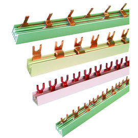 221.33.01 Pollmann Phasenschiene 3 Phasen 10qmm, 1000mm E-Cu Produktbild front M