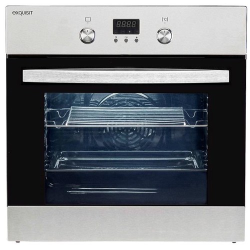 0490052 Exquisit EBE65-1H Einbaubackofen 60x60cm 56L Produktbild Front View L