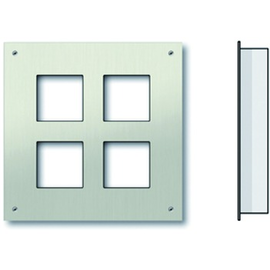 ZAU2007-0030 Tcs Unterputzmont. Set 2x2 Ausschnitten 2-spaltig Edelstahl 320x320 Produktbild