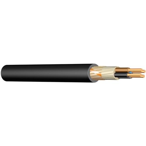 E-YCY-J 5X16 RM/16 schwarz Erdkabel CU-geschirmt Produktbild Front View L