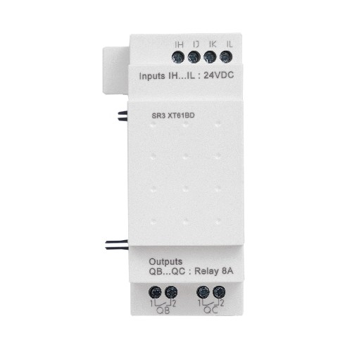 SR3XT61BD Schneider E. ZELIO2 ERWEITERUNG 4E 2A 24VDC Produktbild Front View L