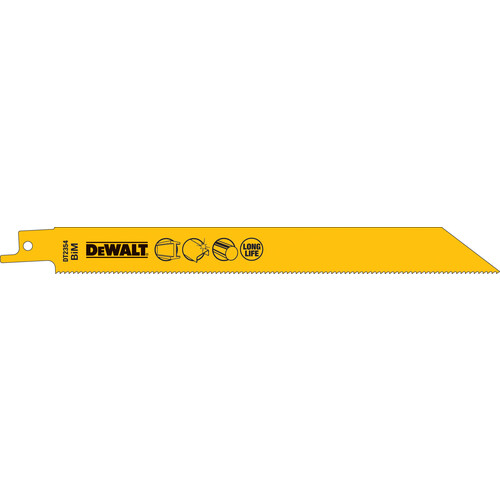 DT2354-QZ Dewalt Säbelsägeblätter Bi-Metall L-203mm (5Stk.) Produktbild Front View L