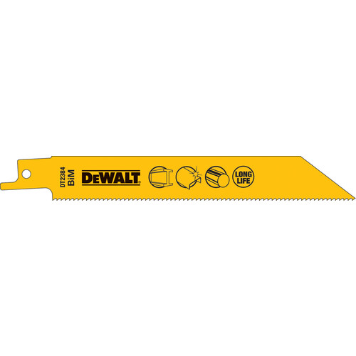 DT2384-QZ Dewalt Säbelsägeblätter Bi-Metall L-152mm (5Stk.) Produktbild Front View L