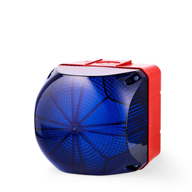 874165313 AUER QDS LED Dauer-/Blinkleuch Größe 1 230V AC blau Gehäuse rot Produktbild
