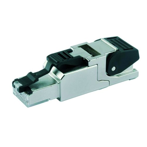 J00026A2000 Telegärtner MFP8 T568A Cat.6A Feldkonfektionierbare Stecker Produktbild Front View L