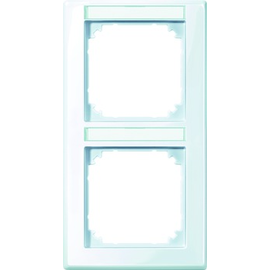 470225 MERTEN Rah 2f m.Beschr.Traeger senk.TPb aw M-Sm Produktbild front M