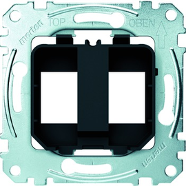MEG4566-0003 MERTEN TragPl ModJack 2f sw Produktbild front M