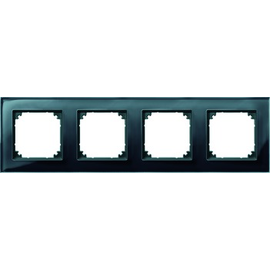 489403 MERTEN Echtglasrahmen 4f osw M-Pl Produktbild front M
