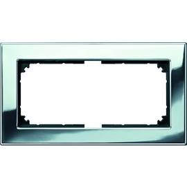 475839 MERTEN Metallrahmen 2f o. MitSt cr M-Pl Produktbild front M