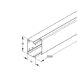 509201 NIEDAX LLK 60.100 verzinkt Stahlblechkanal 60x100 m. Deckel Produktbild