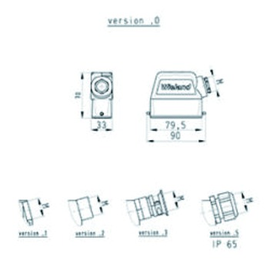 76.350.2535.2 Wieland Gehäuseoberteil HD GOT GG 25 M20 50 A2 Produktbild