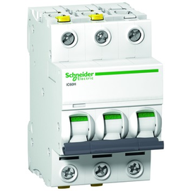 A9F06320 Schneider E. Leistungsschutz- schalter iC60H,3P,20A,B,10KA Produktbild