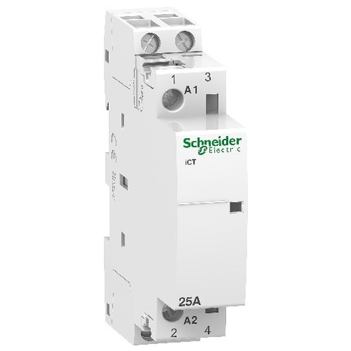 A9C20732 Schneider E Installationsschütz iCT 25A 2S Spulenspannung 230/240VAC Produktbild Front View L