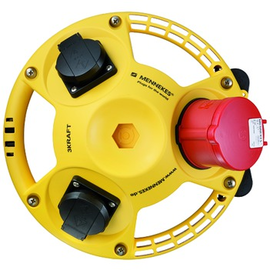 94350GE Mennekes MENNEKES 3KRAFT Kombination gelb 1x16/5, 2xSSTD, IP44 Produktbild front M