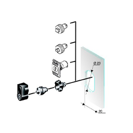 NSYTHL1242EPLM Schneider E. KNEBELGRIFF MIT SCHLOSS Produktbild