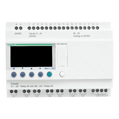 SR3B261BD Schneider E. ZELIO2 MODULAR 16E 10A 24VDC Produktbild Front View L