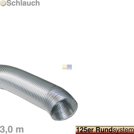 771586 Europart Abluftschlauch 125Alu 3m Produktbild