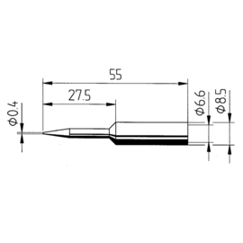 0832SDLF/SB Ersa Lötspitze 0,8mm Bleistiftspitz verlängert Produktbild