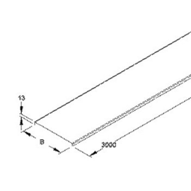 RD100 Niedax Deckel 100mm für Kabelrinne Produktbild