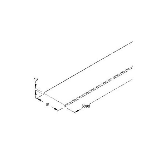 RD100 Niedax Deckel 100mm für Kabelrinne Produktbild Front View L