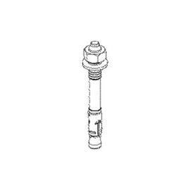 842827 NIEDAX DAZ 10x10 Durchsteckanker Gewinde M10 inkl. Mutter und Scheibe Produktbild