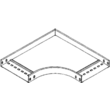 226405 NIEDAX RES 60.300 Bogen 90° 60x302mm mit ungelochten Seitenholmen Produktbild