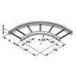 949748 NIEDAX WSBR 105.300 Bogen 90° 105x300mm rund gesickt ungelocht Produktbild