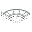 949304 NIEDAX WRBR 105.400 Bogen 90° 105x400mm rund gesickt ungelocht Produktbild