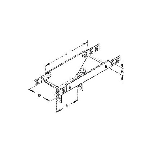 793242 NIEDAX RTL 60.300 Abgangstrichter längs 60x300mm Produktbild Front View L