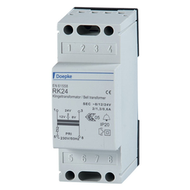 09980654 Doepke RK 24 Klingeltrafo 24V Produktbild front M