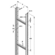 873364 NIEDAX Steigtrasse 60x500x3000mm 1,75kN A-Profil 40x22mm Sprossabst.600mm Produktbild