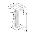 891511 NIEDAX  HU 6040/700 Hängestiel U-Profil 60x40x700mm Produktbild