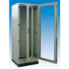 TSRM-C80/20MES MEHLER Netzwerkschrank 800x2100x800mm mit Sichttüre Produktbild front M