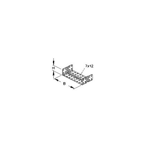 540907 NIEDAX RV 60.200 F Stoßstellen- verbinder U-förmig 49x196mm Produktbild Front View L