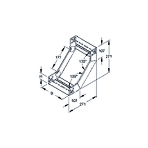 935628 NIEDAX RSD 60.200 F Steigstück 60x202mm Produktbild Front View L