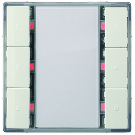 5WG1223-2AB14 SIEMENS UP 223/4 TASTER 3- FACH, LED UND TEMP. DELTA I-SYSTEM TITAN Produktbild front M