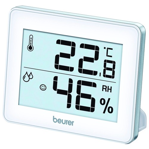 679.15 (6) Beurer Thermo-Hygrometer HM16 Temperatur+Luftfeuchtigkeit inkl.CR2025 Produktbild Front View L