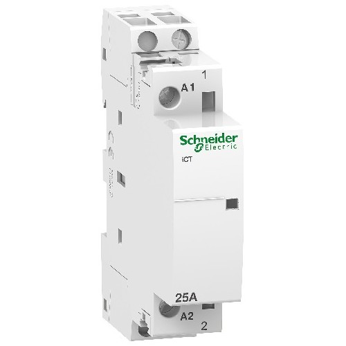 A9C20731 Schneider E Installationsschütz 25A, 1S, 230/240VAC iCT Produktbild Front View L