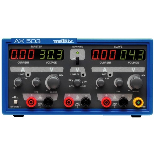 AX0503A CHAUVIN ARNOUX AX 503 Labornetzgerät 3-fach 2x30V 2x2,5A Produktbild Front View L
