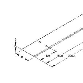 258208 Niedax RDSV100 Deckel für Verteilerrinne Produktbild