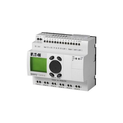 106397 Eaton EC4P-221-MRAD1 24 VDC,Can,12E, 6Relais,Displ.,Analog QA Produktbild Front View L