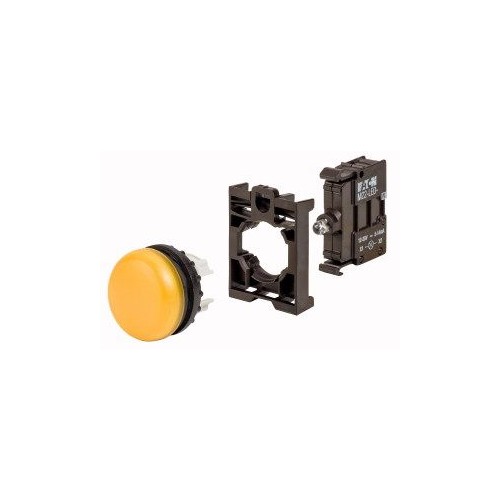 110929 Eaton M22-L-Y-LED-BVP Komplettgeraet, Leuchtmelder Produktbild Front View L