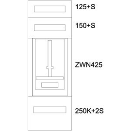 137394 Eaton BP-U-3S-KN-400/10-1Z Unterputz-Zählerverteiler K Produktbild