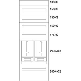 137451 Eaton BP-U-3S-KN-600/15-2Z Unterputz-Zählerverteiler K Produktbild