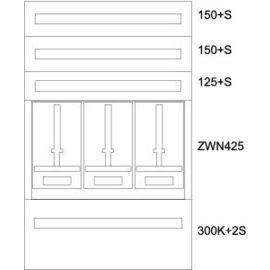 137472 Eaton BPZ-MES-KN-800/12-3Z Zählerverteiler-Montageeinsatz K Produktbild